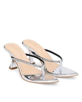 open-toe cone heeled sandals