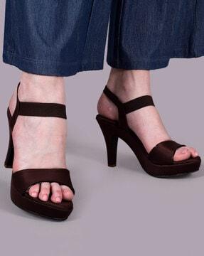 open-toe cone heeled sandals