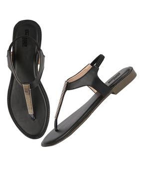 open-toe flat sandals