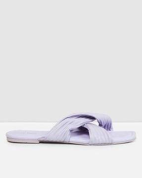 open-toe flat sandals
