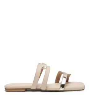 open-toe flat sandals