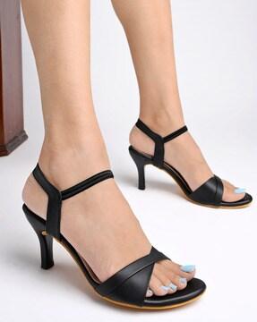 open-toe kitten heeled sandals