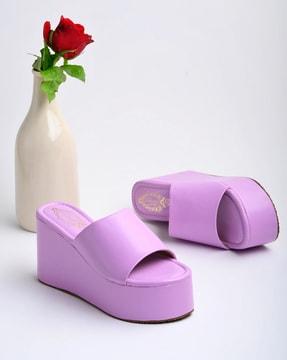 open-toe platform heeled sandals