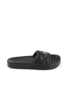 open-toe regular fit slides