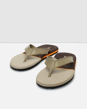 open-toe slides flip flops