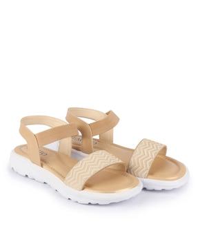 open-toe sling-back flat sandals