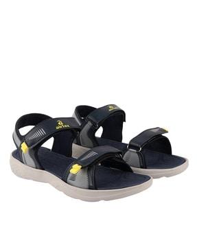 open-toe slip-on  sandals with velcro fastening