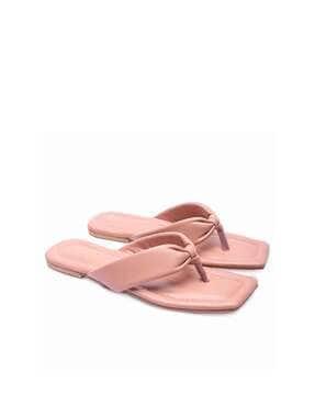 open-toe slip-on flat sandals