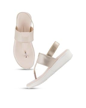 open-toe slip-on flat sandals