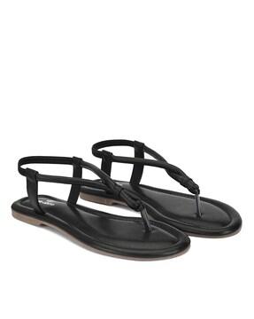 open-toe slip-on flat sandals