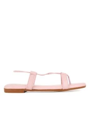 open-toe slip-on flat sandals
