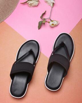 open-toe slip-on flat sandals