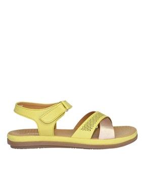 open-toe slip-on flat sandals