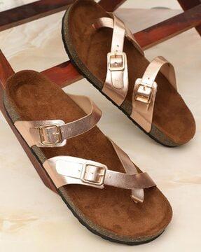 open-toe slip-on flat sandals