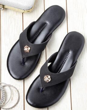 open-toe slip-on flat sandals