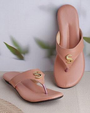 open-toe slip-on flat sandals