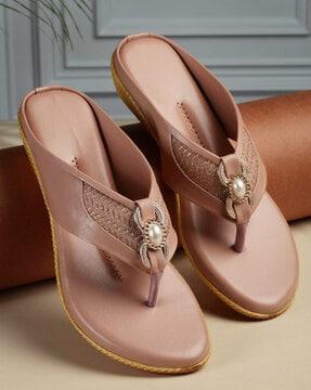 open-toe slip-on flat sandals