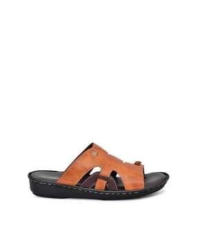 open-toe slip-on flip-flops