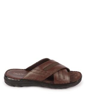 open-toe slip-on flip flops