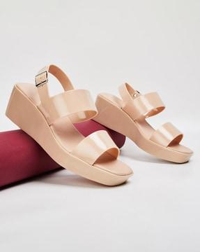 open-toe slip-on flip-flops