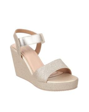 open-toe slip-on heeled sandals