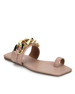 open-toe slip-on sandals