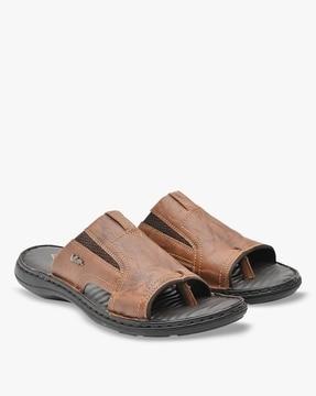 open-toe slip-on sandals