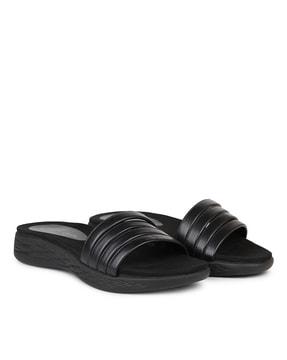 open-toe slip-on sandals