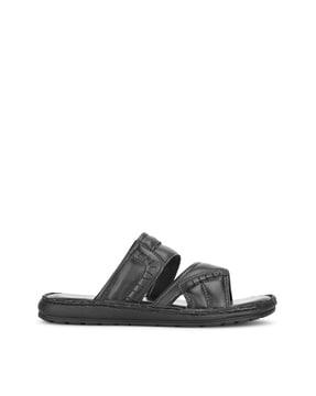 open-toe slip-on sandals