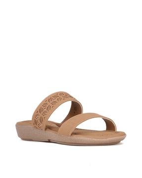 open-toe slip-on sandals