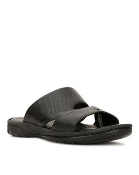 open-toe slip-on sandals