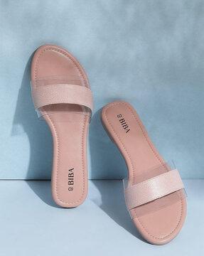 open-toe slip-on sandals