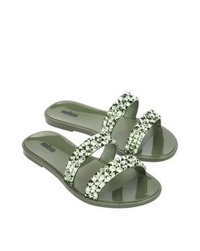 open-toe slip-on sandals