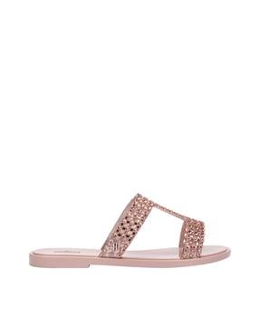 open-toe slip-on sandals