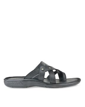 open-toe slip-on sandals