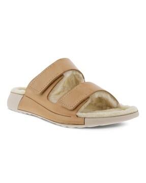 open-toe slip-on sandals