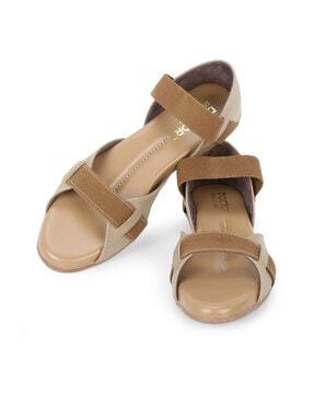 open-toe slip-on sandals