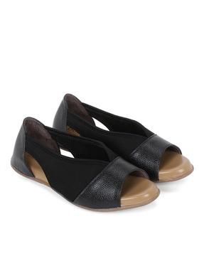 open-toe slip-on sandals