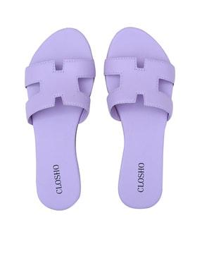 open-toe slip-on sandals