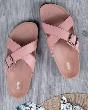 open-toe slip-on sandals