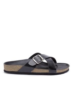 open-toe slip-on sandals