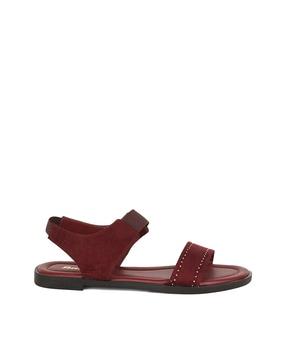 open-toe slip-on sandals