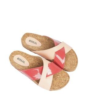 open-toe slip-on sandals