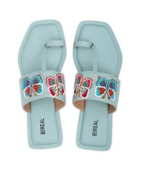 open-toe slip-on sandals