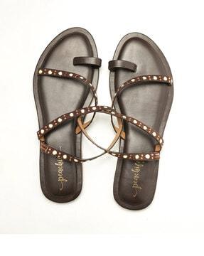 open-toe slip-on sandals