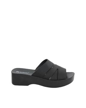 open-toe slip-on sandals