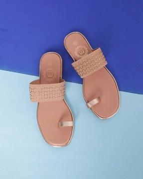 open-toe slip-on sandals