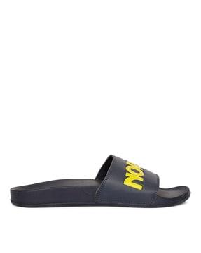 open-toe slip-on sliders