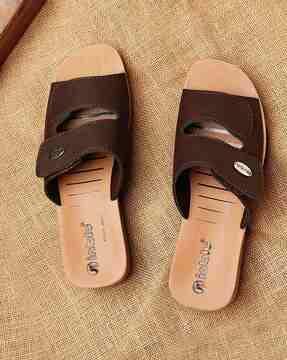 open-toe slip-on slides