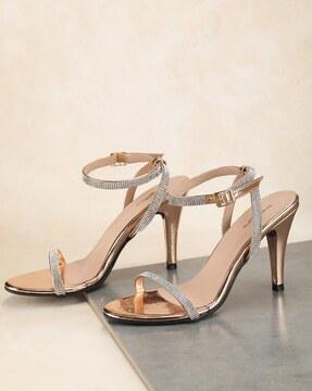 open-toe stilettos heeled sandals